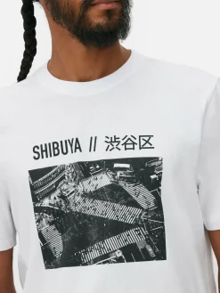 Tops Und T-Shirts|Primark „Shibuya Crossing“ T-Shirt Weiß