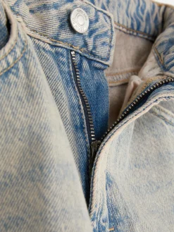 Jeans|Primark Skater-Jeans Im Used-Look Hellblau