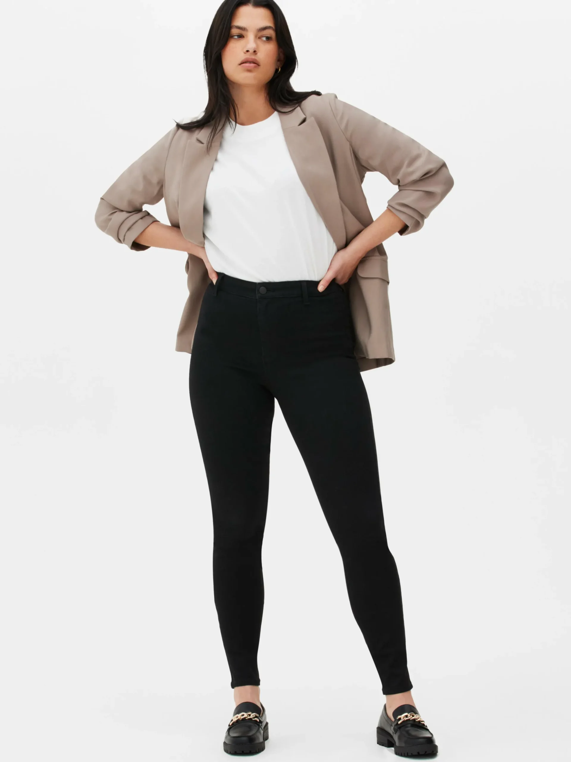 Denim|Jeans|Primark Skinny Jeans Mit Stretch Schwarz