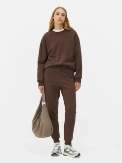 Jogginghosen|Primark Skinny-Fit-Jogginghose Schokoladenbraun