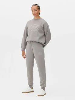 Jogginghosen|Primark Skinny-Fit-Jogginghose Mit Grafik Grau