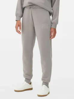 Jogginghosen|Primark Skinny-Fit-Jogginghose Mit Grafik Grau