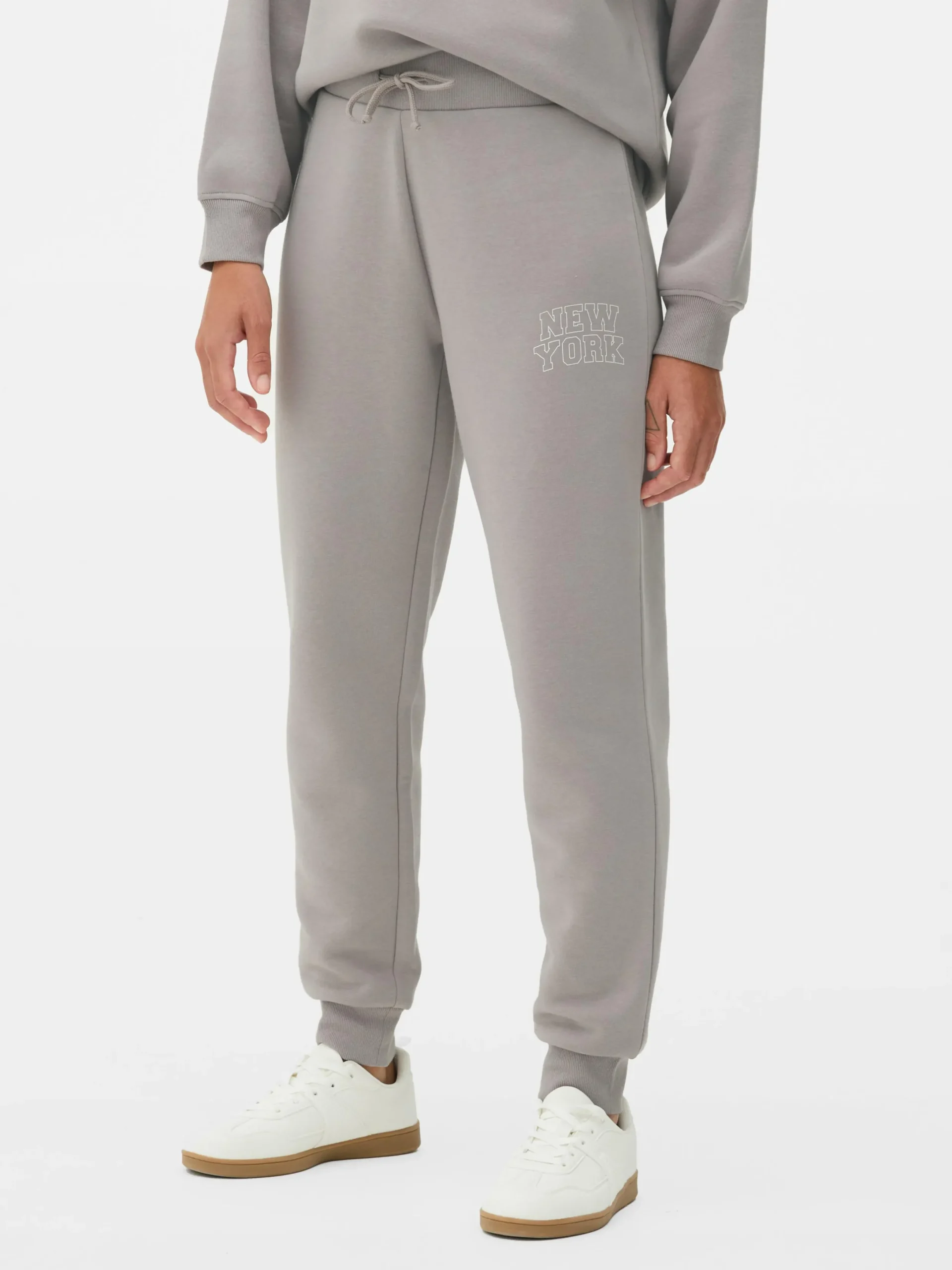 Jogginghosen|Primark Skinny-Fit-Jogginghose Mit Grafik Grau