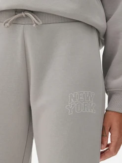 Jogginghosen|Primark Skinny-Fit-Jogginghose Mit Grafik Grau