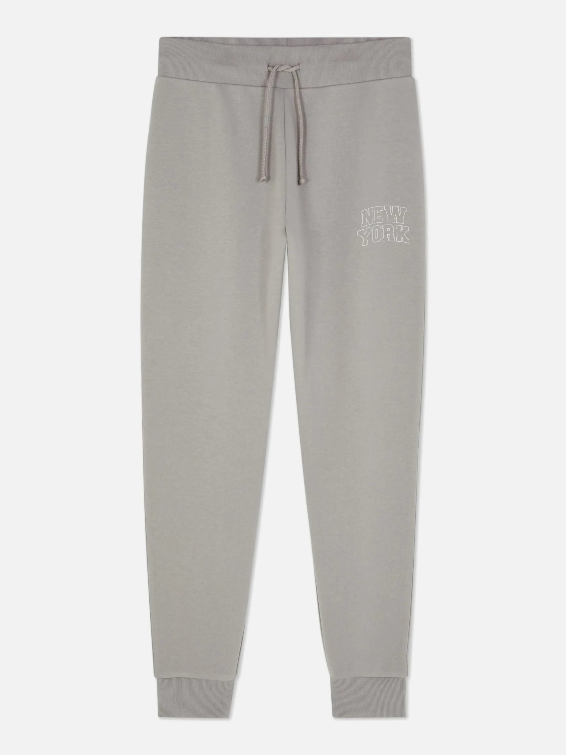 Jogginghosen|Primark Skinny-Fit-Jogginghose Mit Grafik Grau