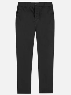 Hosen|Primark Slim Fit Stretch-Chinos Schwarz