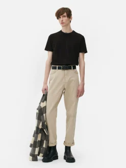 Tops Und T-Shirts|Primark Slim-Fit T-Shirt Schwarz
