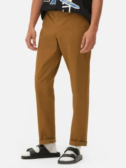 Hosen|Primark Slim-Fit-Chinohose Mit Stretchanteil Tabakbraun