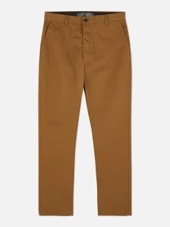 Hosen|Primark Slim-Fit-Chinohose Mit Stretchanteil Tabakbraun