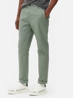 Hosen|Primark Slim-Fit-Chinohose Mit Stretchanteil Hellgrün