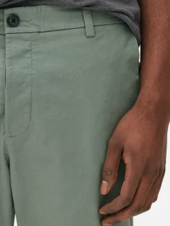Hosen|Primark Slim-Fit-Chinohose Mit Stretchanteil Hellgrün