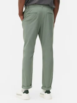 Hosen|Primark Slim-Fit-Chinohose Mit Stretchanteil Hellgrün