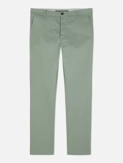 Hosen|Primark Slim-Fit-Chinohose Mit Stretchanteil Hellgrün