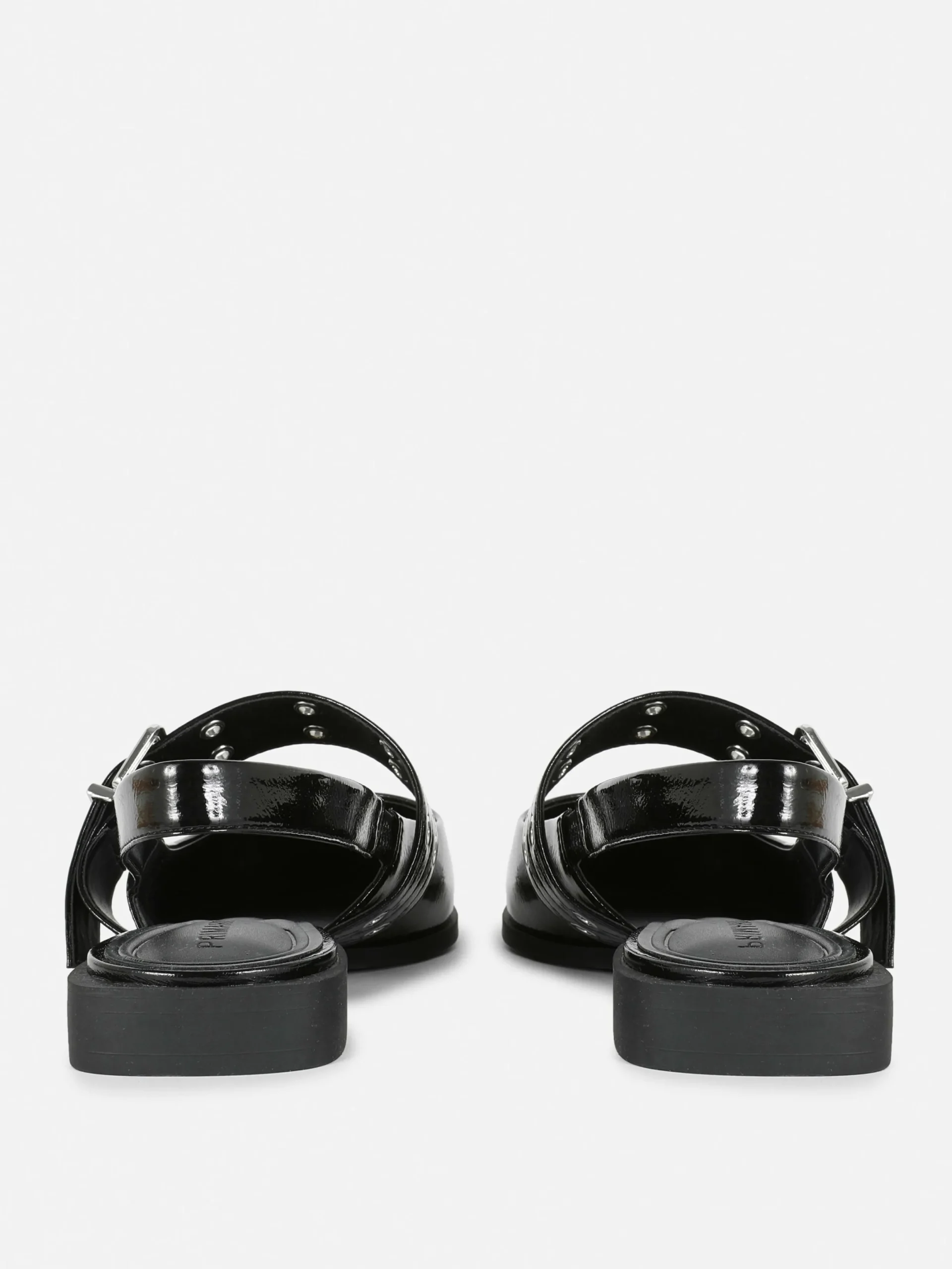 Flache Schuhe|Primark Slingback-Ballerinas Mit Schnalle Schwarz