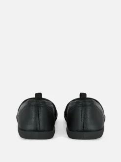 Sneakers|Primark Slip-On-Schuhe Aus Kunstleder Schwarz