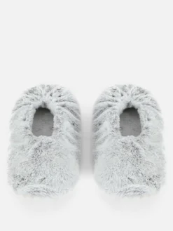 Loungewear|Primark Slipper Aus Kunstpelz Grau