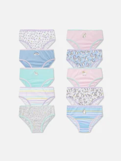 Unterwäsche|Primark Slips Mit Einhorn-Grafik, 10er-Pack Multi