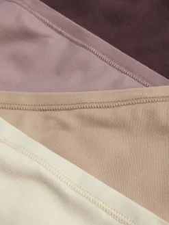 Slips|Primark Slips Mit Hohem Beinausschnitt, 4er-Pack Naturfarben