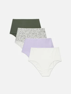 Slips|Primark Slips Mit Print, 4er-Pack Lilafarben