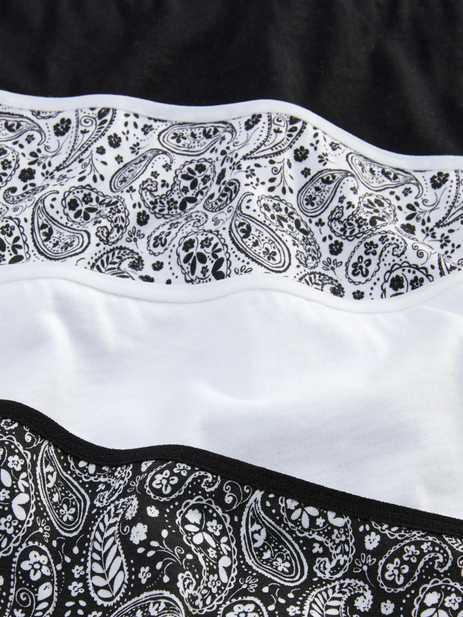Slips|Primark Slips Mit Print, 4er-Pack Schwarz/Weiß