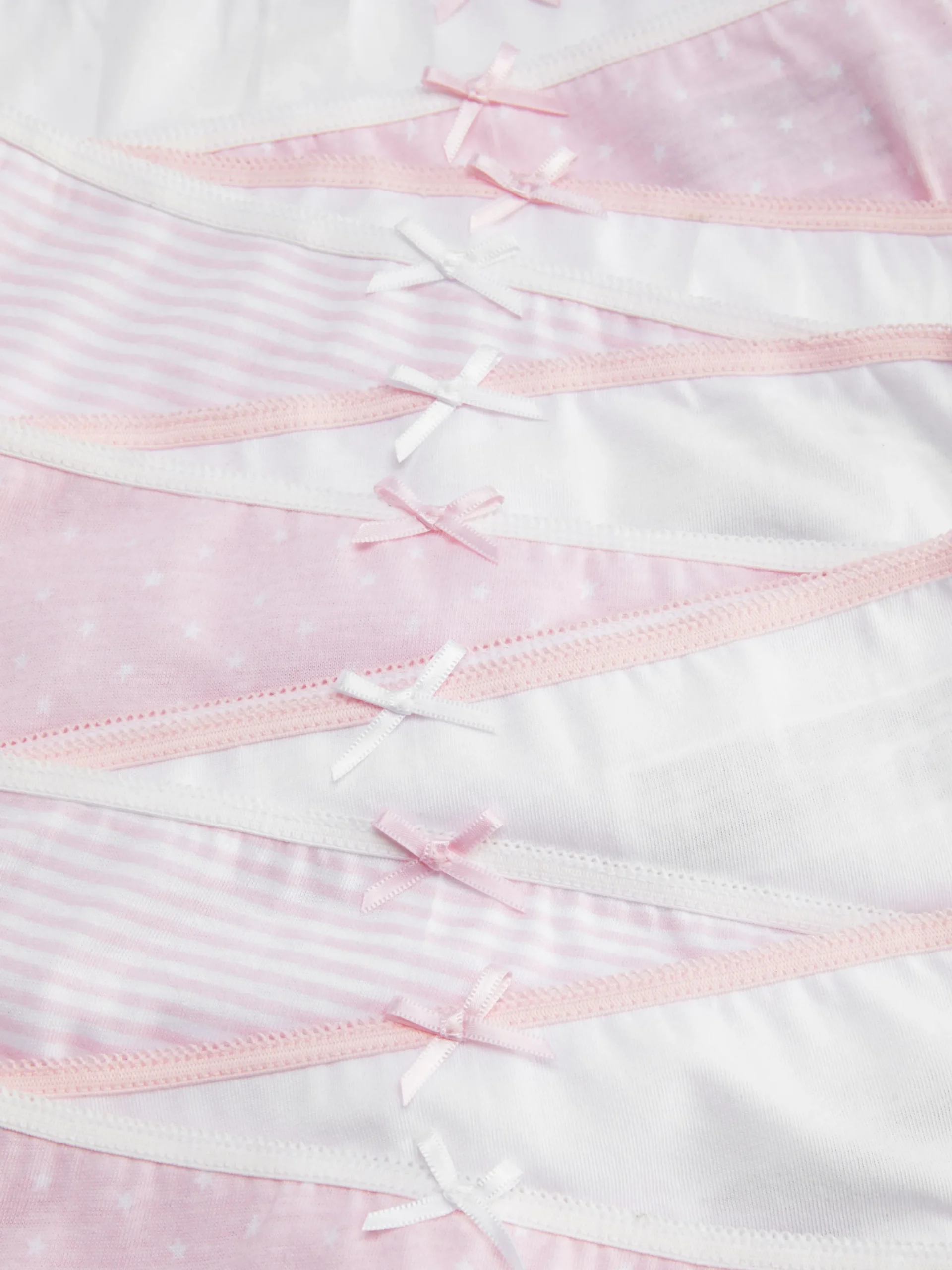 Unterwäsche|Primark Slips Mit Sternen Und Streifen, 10er-Pack Rosa