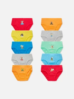 Unterwäsche|Primark Slips Mit Tierdesign, 10er-Pack Multi