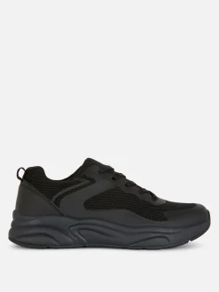 Sneakers|Primark Sneaker Mit Breiter Sohle Und Einsätzen Schwarz