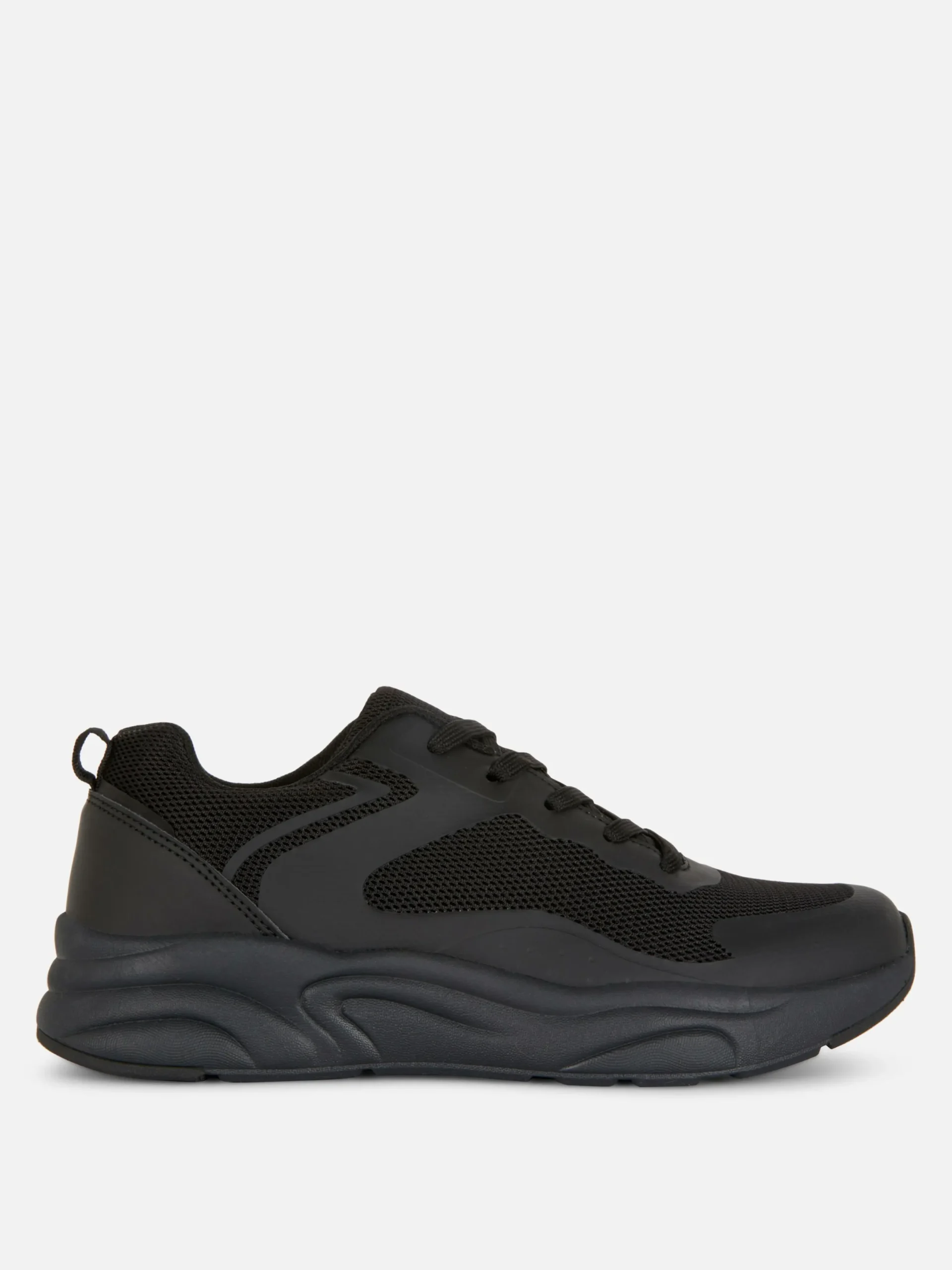 Sneakers|Primark Sneaker Mit Breiter Sohle Und Einsätzen Schwarz