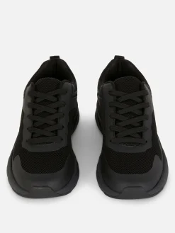 Sneakers|Primark Sneaker Mit Breiter Sohle Und Einsätzen Schwarz