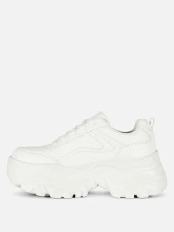 Sneakers|Primark Sneaker Mit Extremer Plateausohle Weiß
