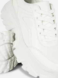 Sneakers|Primark Sneaker Mit Extremer Plateausohle Weiß