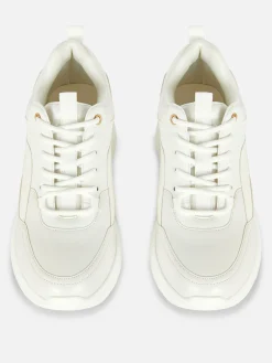 Sneakers|Primark Sneaker Mit Keilabsatz Und Metallbesatz Weiß