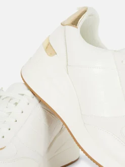 Sneakers|Primark Sneaker Mit Keilabsatz Zum Schnüren Weiß