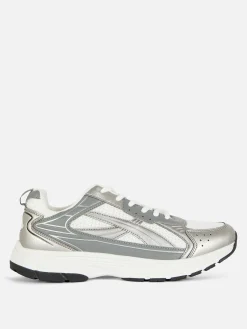 Sneakers|Primark Sneaker Mit Netzstoffeinsätzen Grau