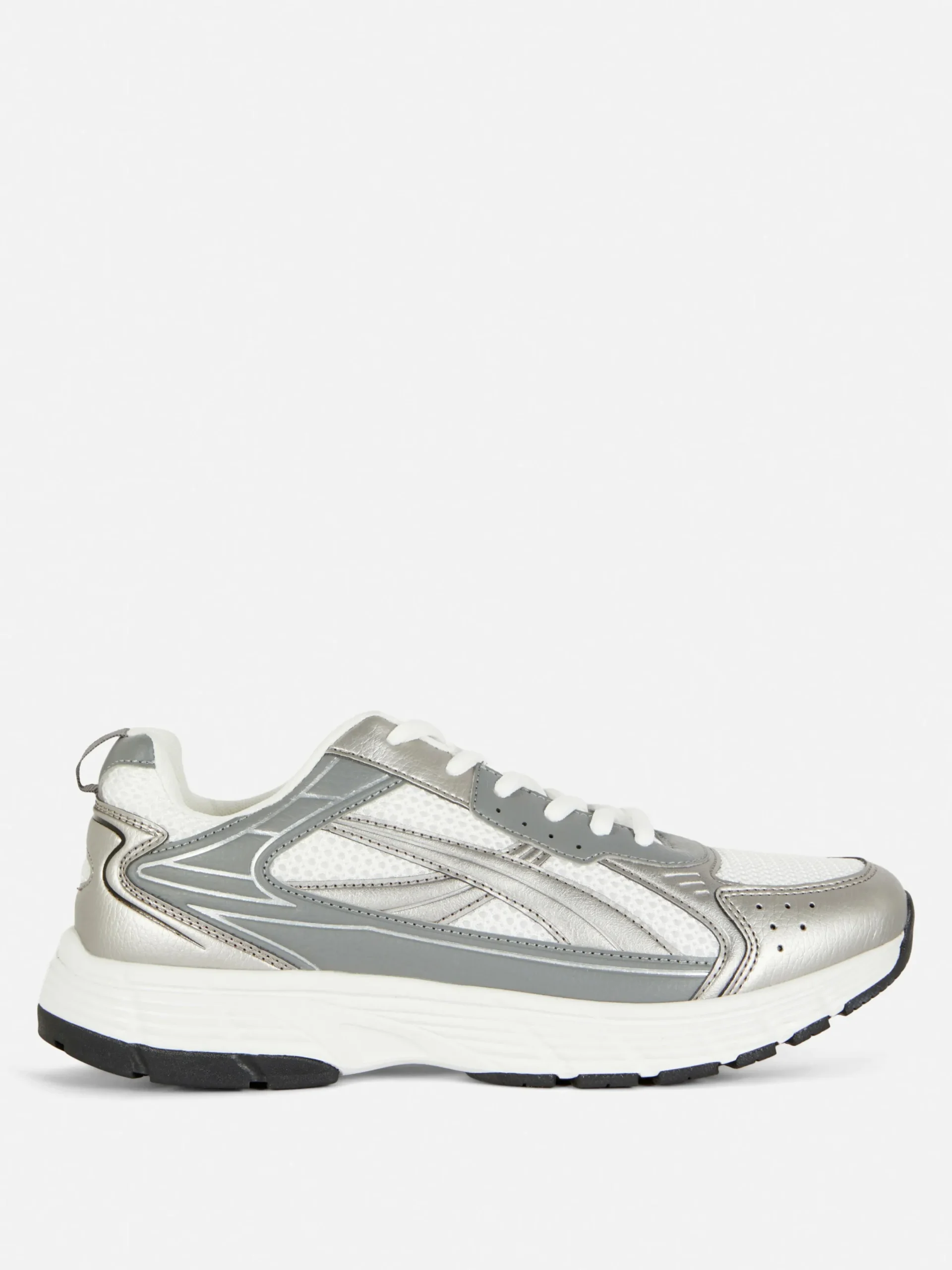 Sneakers|Primark Sneaker Mit Netzstoffeinsätzen Grau