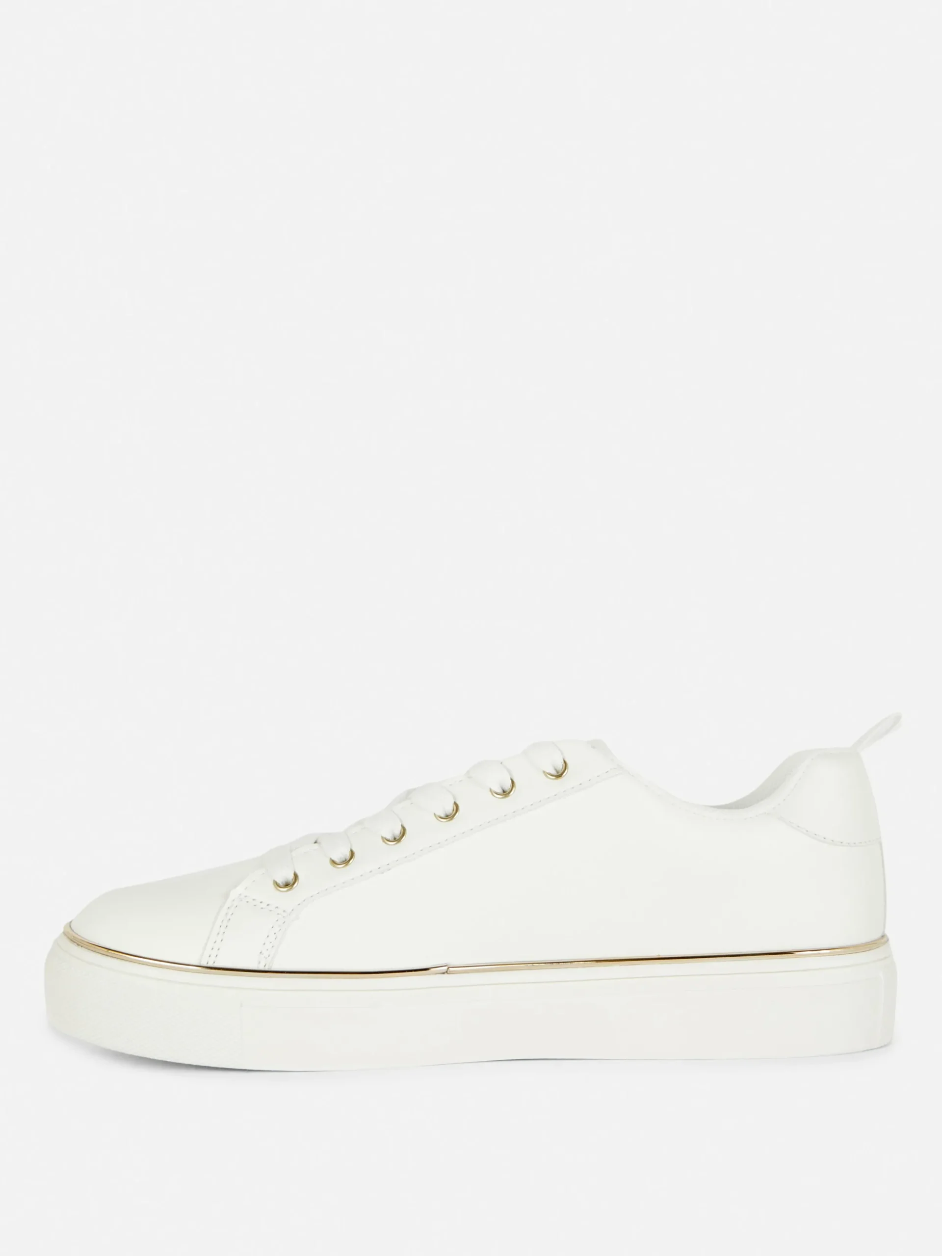 Sneakers|Primark Sneaker Mit Strassnieten Und Dicker Sohle Weiß