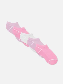 Socken Und Strumpfhosen|Primark Sneakersocken Aus Frottee, 5er-Pack Rosa