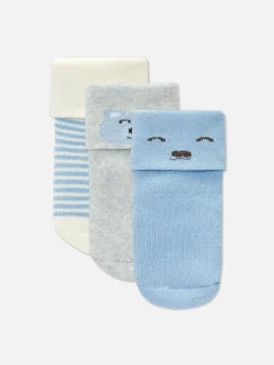 Socken Und Strumpfhosen|Primark Socken Mit Bündchen, 3er-Pack Blau