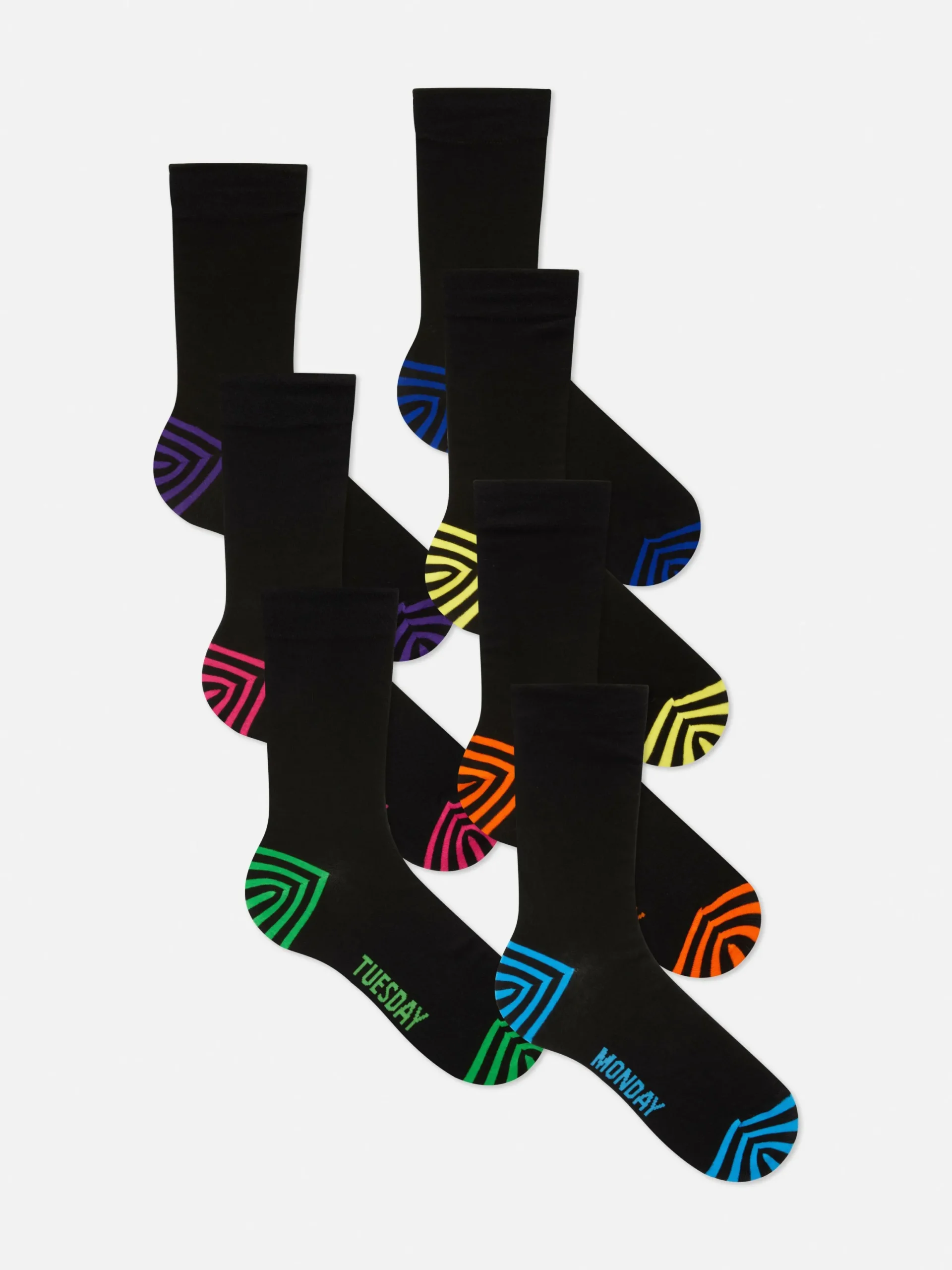 Socken|Primark Socken Mit Wochentagen, 7er-Pack Multi