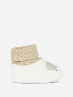Hausschuhe|Primark Socken-Hausschuhe In Schafoptik Elfenbeinfarben