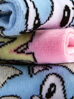 Socken|Primark „Sonic The Hedgehog“ Sneakersocken, 3er-Pack Blau