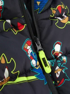 Jacken Und Mäntel|Primark „Sonic The Hedgehog Sonic Und Shadow“ Pufferweste Anthrazitfarben