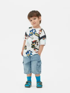 Tops Und T-Shirts|Primark „Sonic The Hedgehog Und Shadow“ T-Shirt Ecrufarben