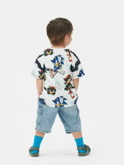 Tops Und T-Shirts|Primark „Sonic The Hedgehog Und Shadow“ T-Shirt Ecrufarben