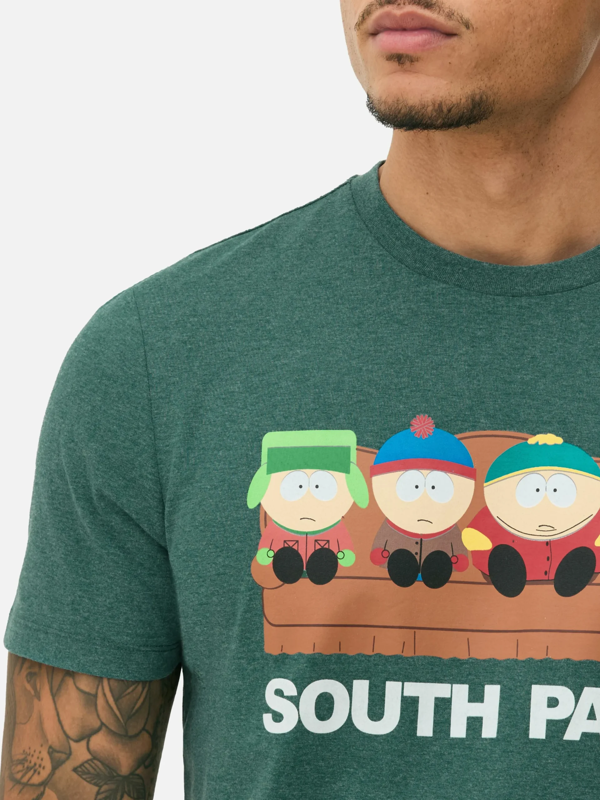Grafik-T-Shirts Und -Sweatshirts|Tops Und T-Shirts|Primark „South Park“ T-Shirt Grün