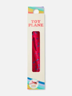 Holzspielzeug|Primark Spielzeugflugzeug Und Aufkleber Im Set Multi