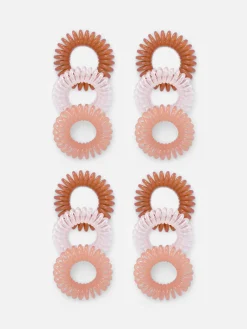 Haarschmuck|Primark Spiralhaargummis, 12er-Pack Transparent