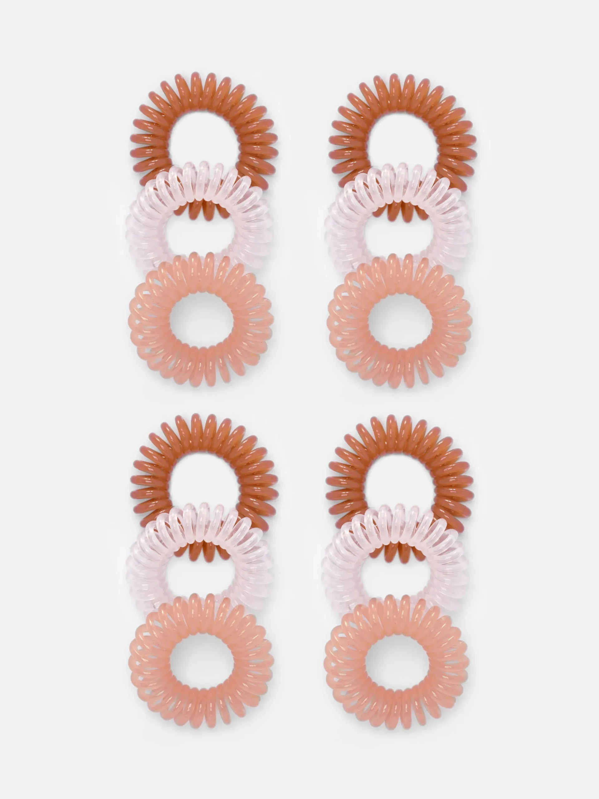 Haarschmuck|Primark Spiralhaargummis, 12er-Pack Transparent