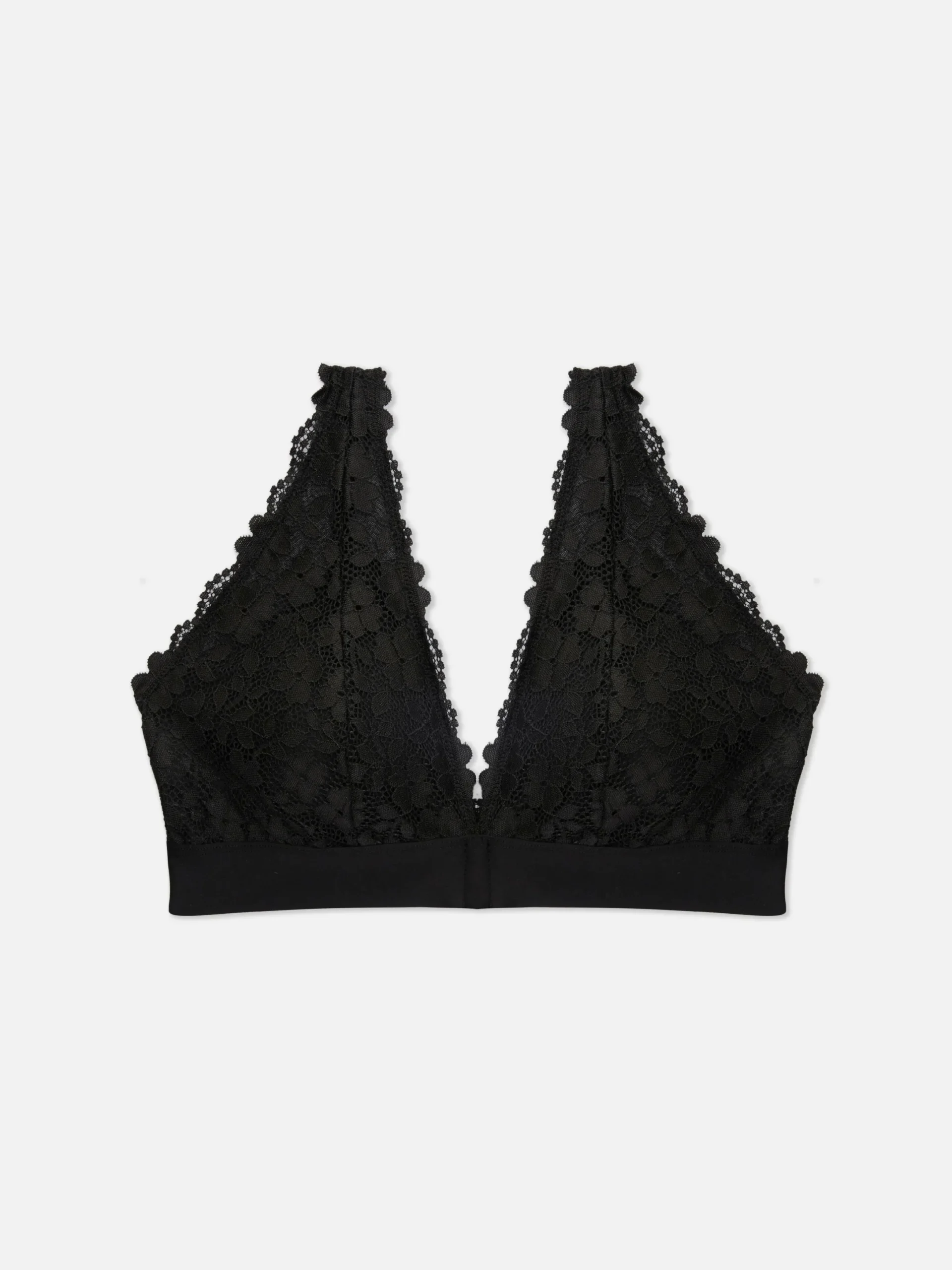Bhs|Primark Spitzen-Bralette-BH Mit Adaptivem Verschluss Schwarz