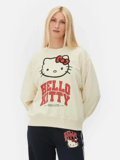 Hoodies Und Sweatshirts|Primark Sportliches „Hello Kitty“ Sweatshirt Mit Grafik Cremefarben